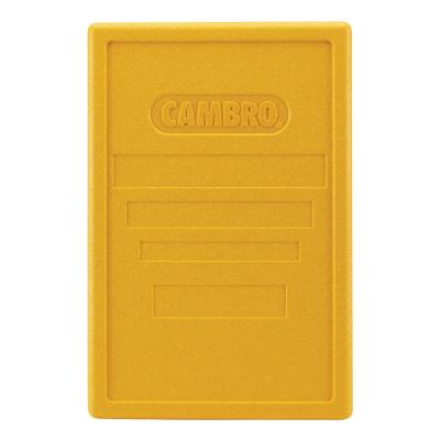 Víko pro termoizolační boxy Cam GoBox s horním plněním, Cambro, žluté, Žlutá, 600x400x(H)34mm | EPP3253LID361